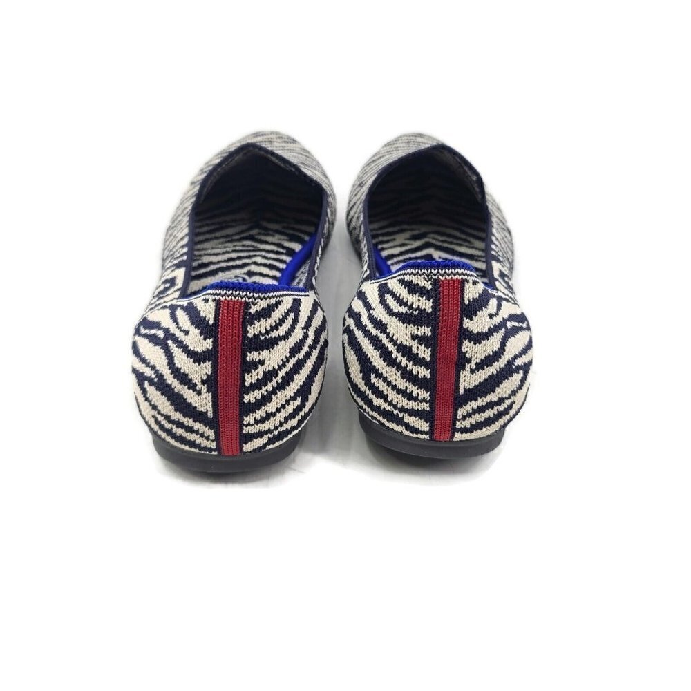 New Rothy's The Loafer Zebra Womens 10.5 Flats Shoes Navy Blue - Picture 2 of 8